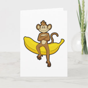 Aap met banaan kaart