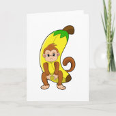 Aap met banaan kaart (Voorkant)
