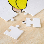 Aap met banaan legpuzzel (Zijkant)