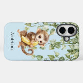Aap met Banaan Oerwoud Dier Case-Mate iPhone Case (Achterkant (horizontaal))