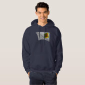 Aap met banaan onder de patch hoodie (Voorkant volledig)