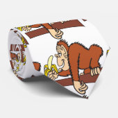Aap met banaan stropdas (Opgerold)