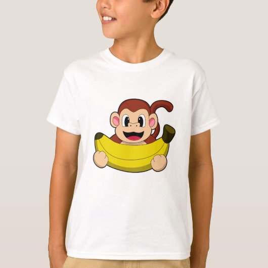 Aap met banaan t-shirt (Voorkant)