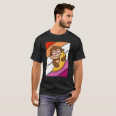 Aap Met Banana Pride Lesbische Vlag LGBTQ Trots T-shirt (Voorkant volledig)