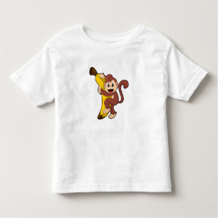 aap met bananen (1).PNG Kinder Shirts