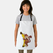 aap met bananen (1).PNG Schort (Insitu)