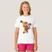 aap met bananen (1).PNG T-shirt (Voorkant volledig)