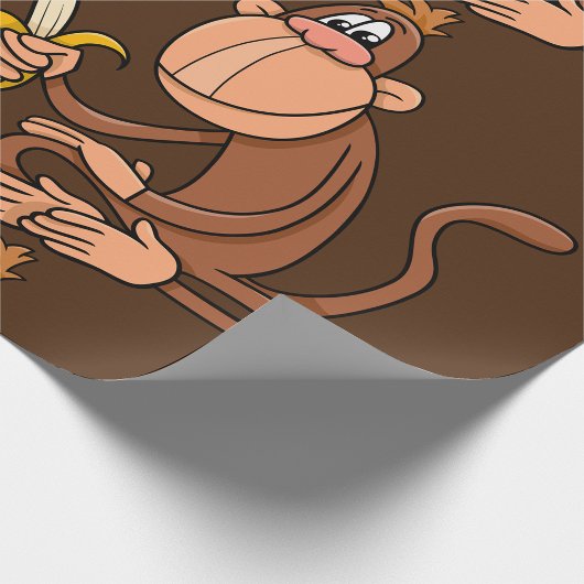 aap met bananen cadeaupapier