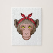 aap met Bandana Legpuzzel (Verticaal)