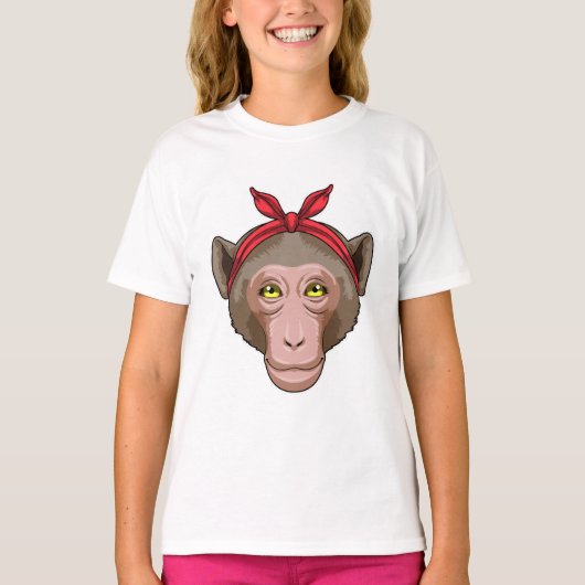 aap met Bandana T-shirt (Voorkant)