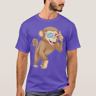 Aap Met Bril Grappige Dieren vriend T-shirt