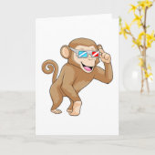 aap met bril kaart (Gele Bloem)