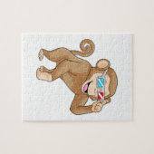 aap met bril legpuzzel (Horizontaal)