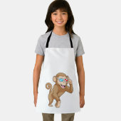 aap met bril schort (Insitu)