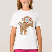 aap met bril t-shirt (Voorkant)