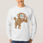 aap met bril t-shirt (Voorkant)
