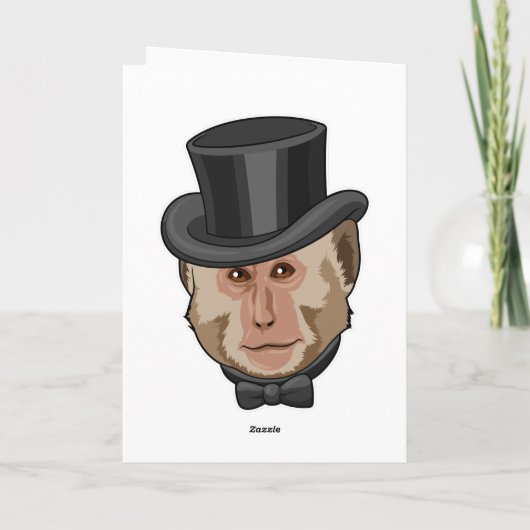 aap met Cylinder Kaart (Achterkant)