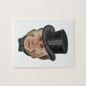 aap met Cylinder Legpuzzel (Horizontaal)