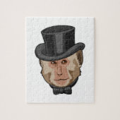 aap met Cylinder Legpuzzel (Verticaal)