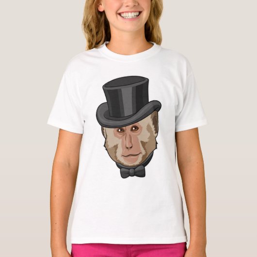 aap met Cylinder T-shirt (Voorkant)