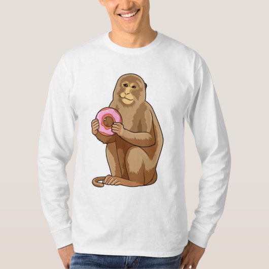 aap met Donut T-shirt (Voorkant)