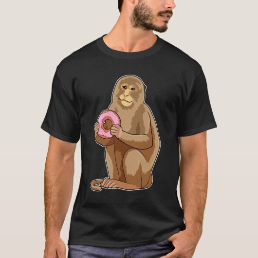 aap met Donut T-shirt (Voorkant)