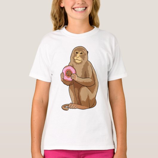 aap met Donut T-shirt (Voorkant)