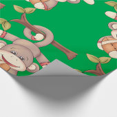 aap met een Football Cadeaupapier