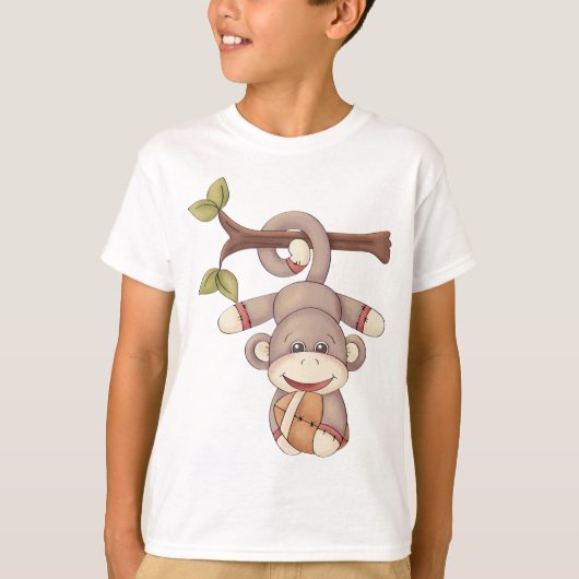 aap met een Football T-shirt (Voorkant)