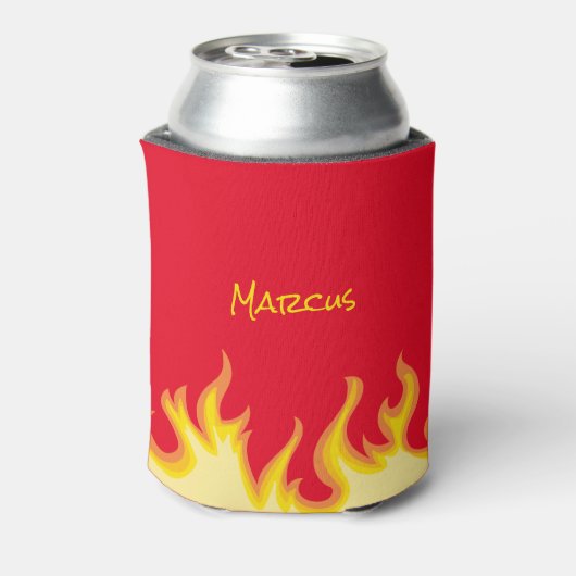 aap met een vlammenwerper blikjeskoeler (Blikje Achterkant)