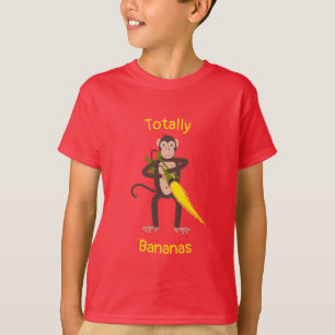 aap met een vlammenwerper t-shirt