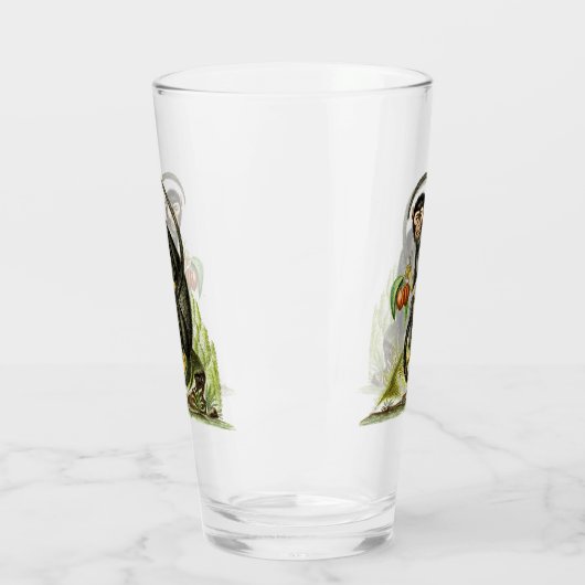 Aap met fruit glas (Links)