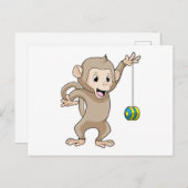 Aap met Jojo Briefkaart (Voorkant / Achterkant)