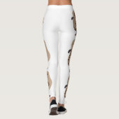 Aap met kalme zelfverzekerdheid –Minimale lifestyl Leggings (Achterkant)