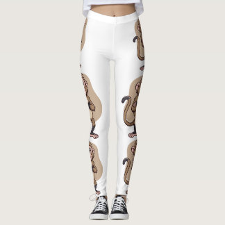 Aap met kalme zelfverzekerdheid –Minimale lifestyl Leggings