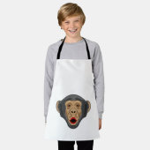 aap met Kiss-mond Schort (Gedragen)