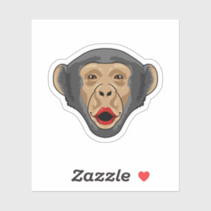 aap met Kiss-mond Sticker
