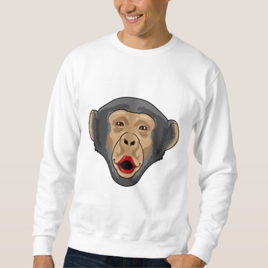 aap met Kiss-mond Trui (Voorkant)