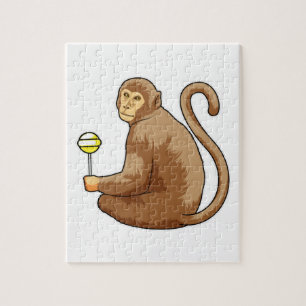 aap met Lollipop Legpuzzel