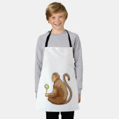 aap met Lollipop Schort (Gedragen)
