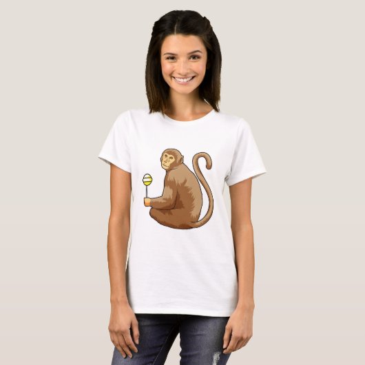 aap met Lollipop T-shirt (Voorkant volledig)
