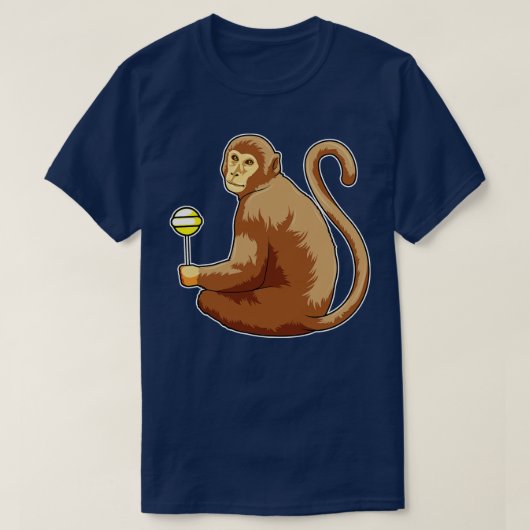 aap met Lollipop T-shirt (Design voorkant)