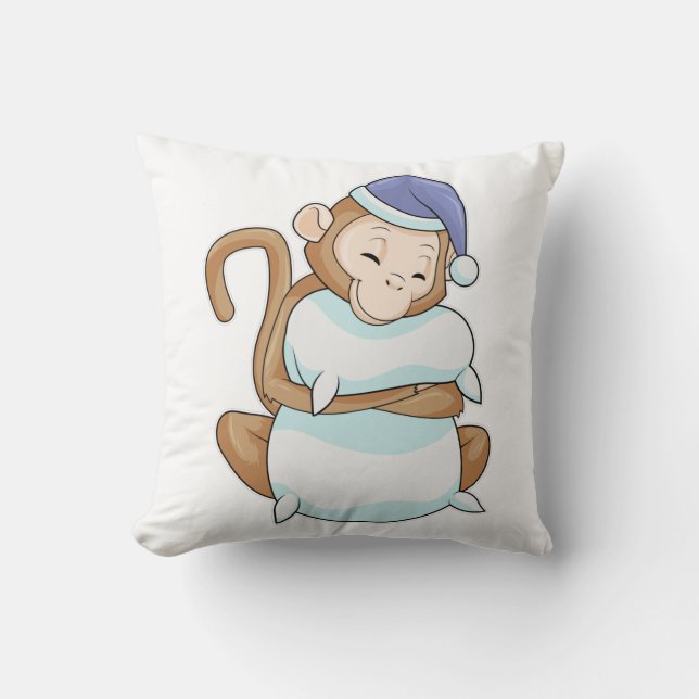 aap met Pillow en Sleepyhead Kussen (Voorkant)