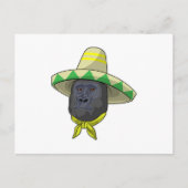 aap met riem pet briefkaart (Voorkant)