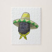 aap met riem pet legpuzzel (Verticaal)