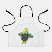 aap met riem pet schort (Voorkant)
