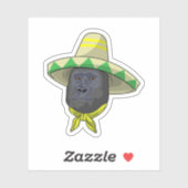 aap met riem pet sticker (Vel)