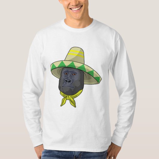 aap met riem pet t-shirt (Voorkant)