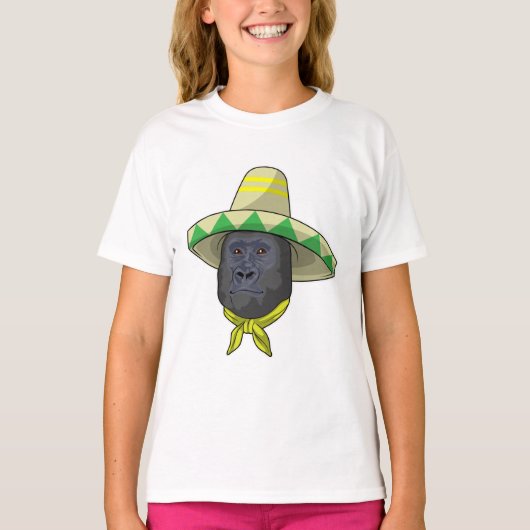 aap met riem pet t-shirt (Voorkant)