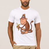 aap met T-shirt voor de bananenteelt (Voorkant)